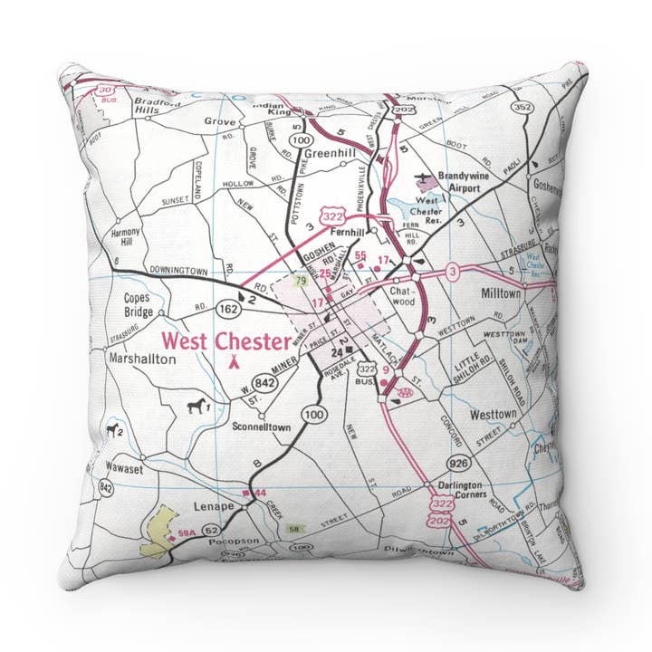 West Chester Pennsylvania Map Pillow and other Purchase Wholesale custom fuzzy socks. Free Returns & Net 60 Terms on Faire trending on Faire.