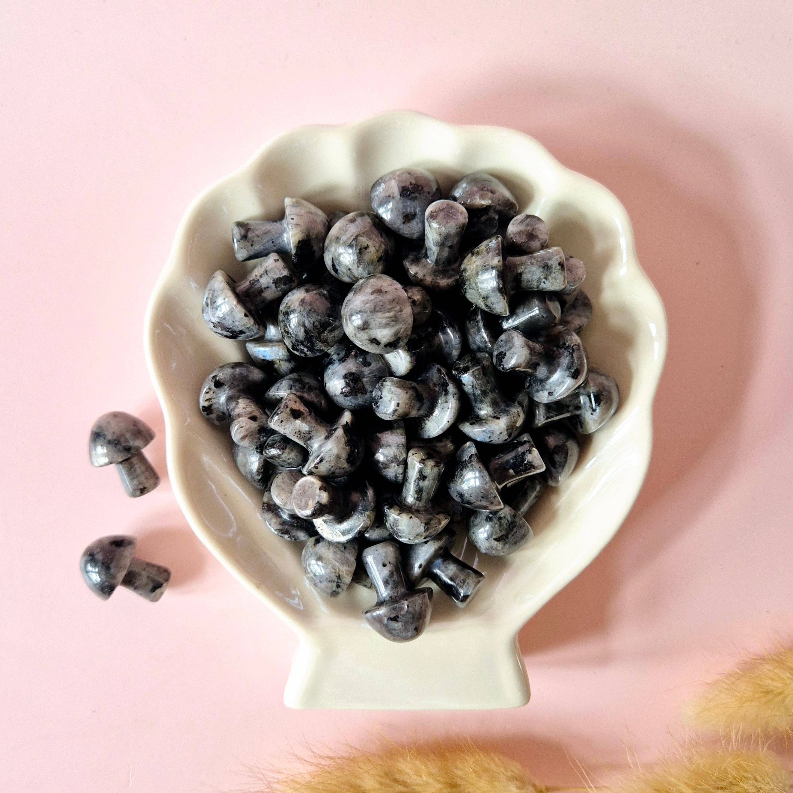 Moonlight Gemstones - Wholesale Spiritual Stone/Crystal - Mini Gemstone Mushroom – Larvikite