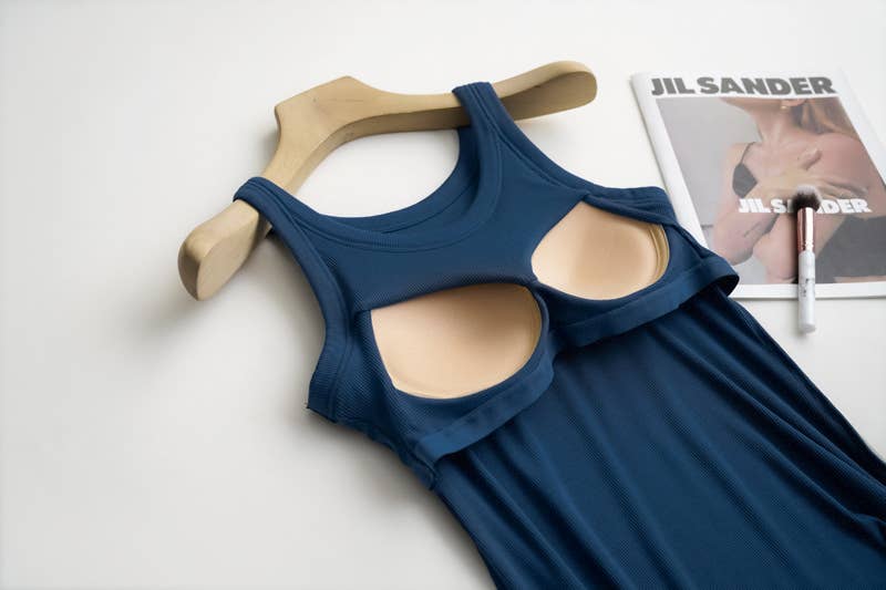 HIDDENBRAND - Wholesale Tank Top - Women's - Essential Basic Rib Soft tank top w built in bra36