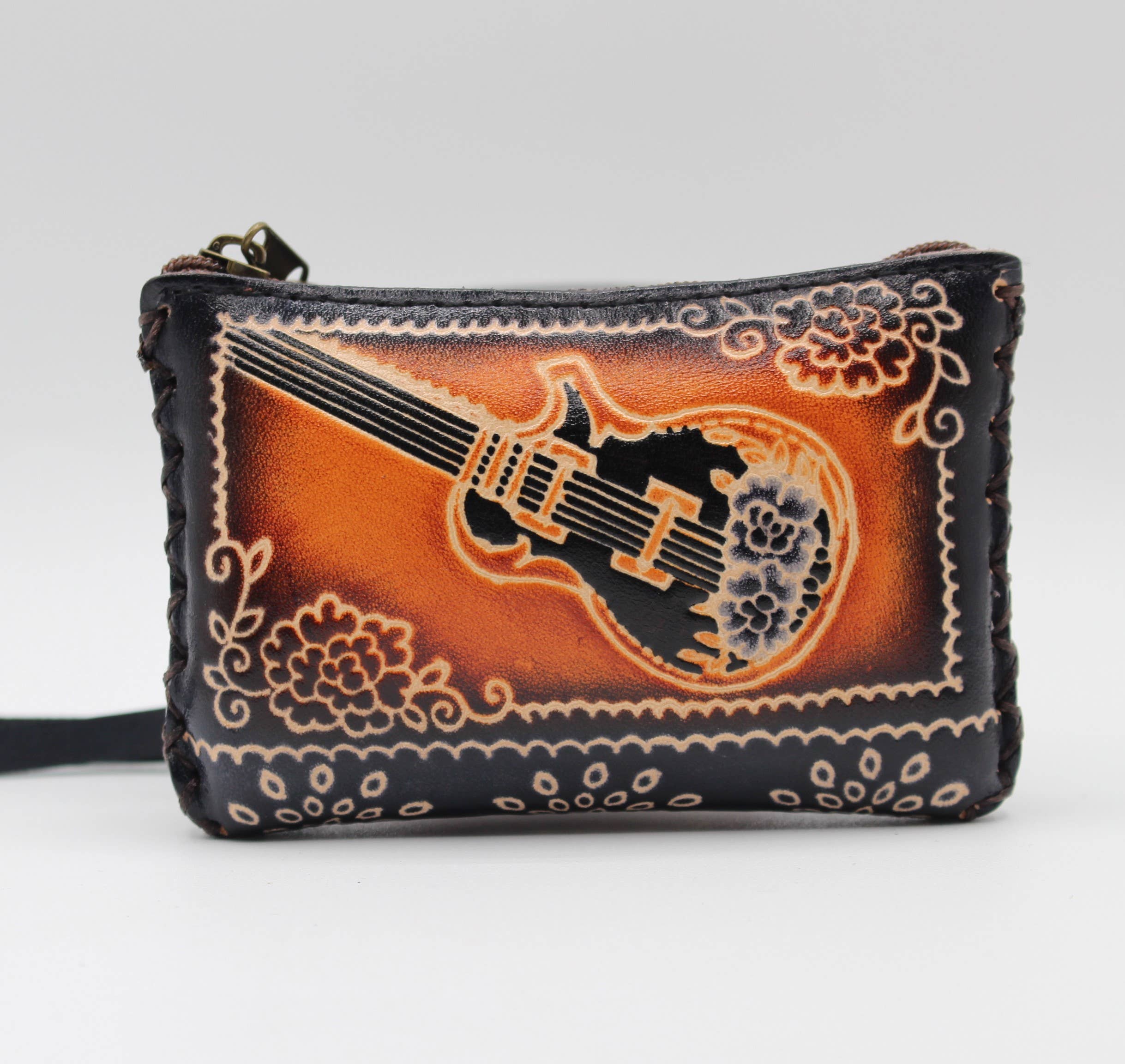 Sunflower Handmade leather inc - Wholesale Coin Purse - Women's - leather coin purse wallet guitar credit card holder