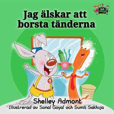 REMOVED BRAND - Wholesale Book - Kids - I Love to Brush My Teeth (Swedish Language Children's Book)0