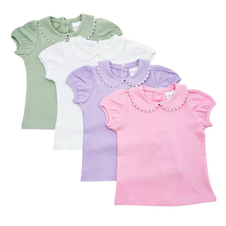 Shirt- Scalloped Collared SS for wholesale by Southern Proper Blanks