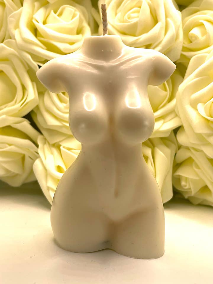 Vanilla torso candle for wholesale by Oh Ciao Bella
