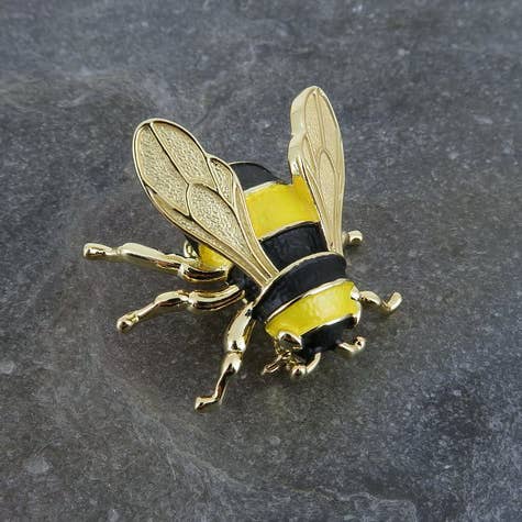 Alexander Thurlow & Co Ltd – wholesale Brosch – Humla Bee Insektsbrosch, Guldton