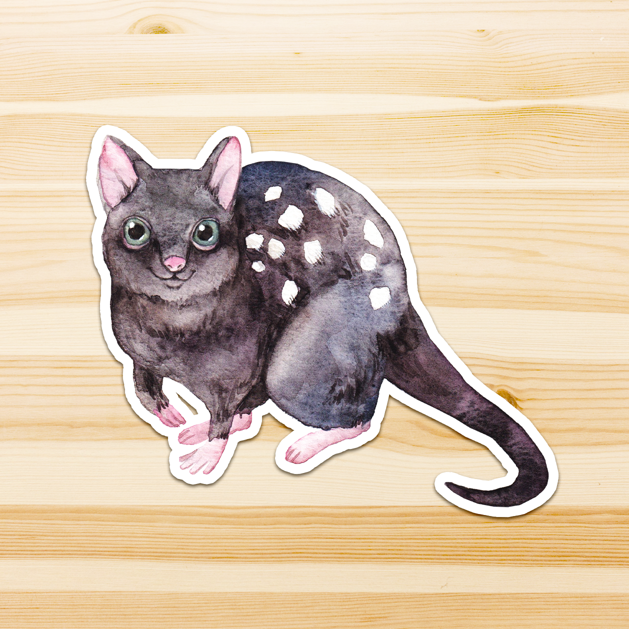 Watercolour By Cat - Wholesale Sticker - Large Australian Animal Vinyl Sticker26