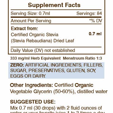 Secrets Of The Tribe - Wholesale Tincture - Stevia Tincture1