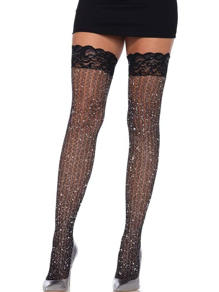 Ash Cable Net Thigh Highs for wholesale by Leg Avenue
