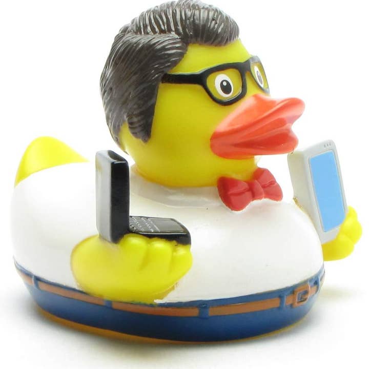 Duckshop - Wholesale Bath Toy - Baby - Rubber Duck Nerd - rubber duck