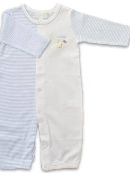 Animal Mobile Baby Boy Pima Cotton Converter Gown for wholesale by Baby Threads