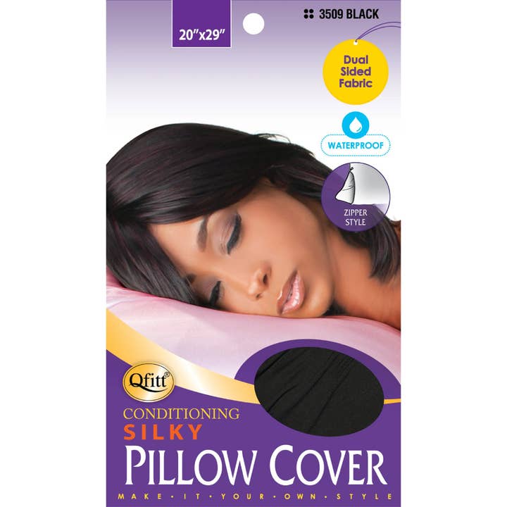 Funda de Almohada Qfitt Negra Impermeable, de doble cara para venta al por mayor de KT Supply