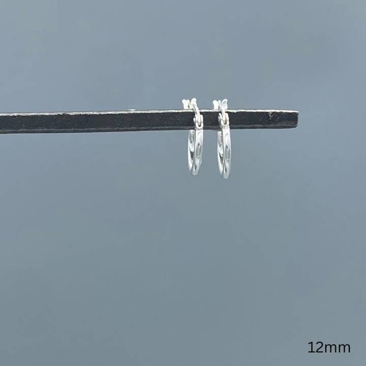Something Silver - Wholesale Hoop Earrings - 1.5mm Sterling Silver French Lock Tube Hoops