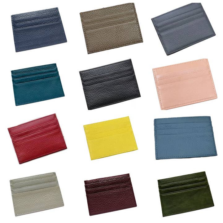 Italian Leather Card Holder for wholesale by Strathurie