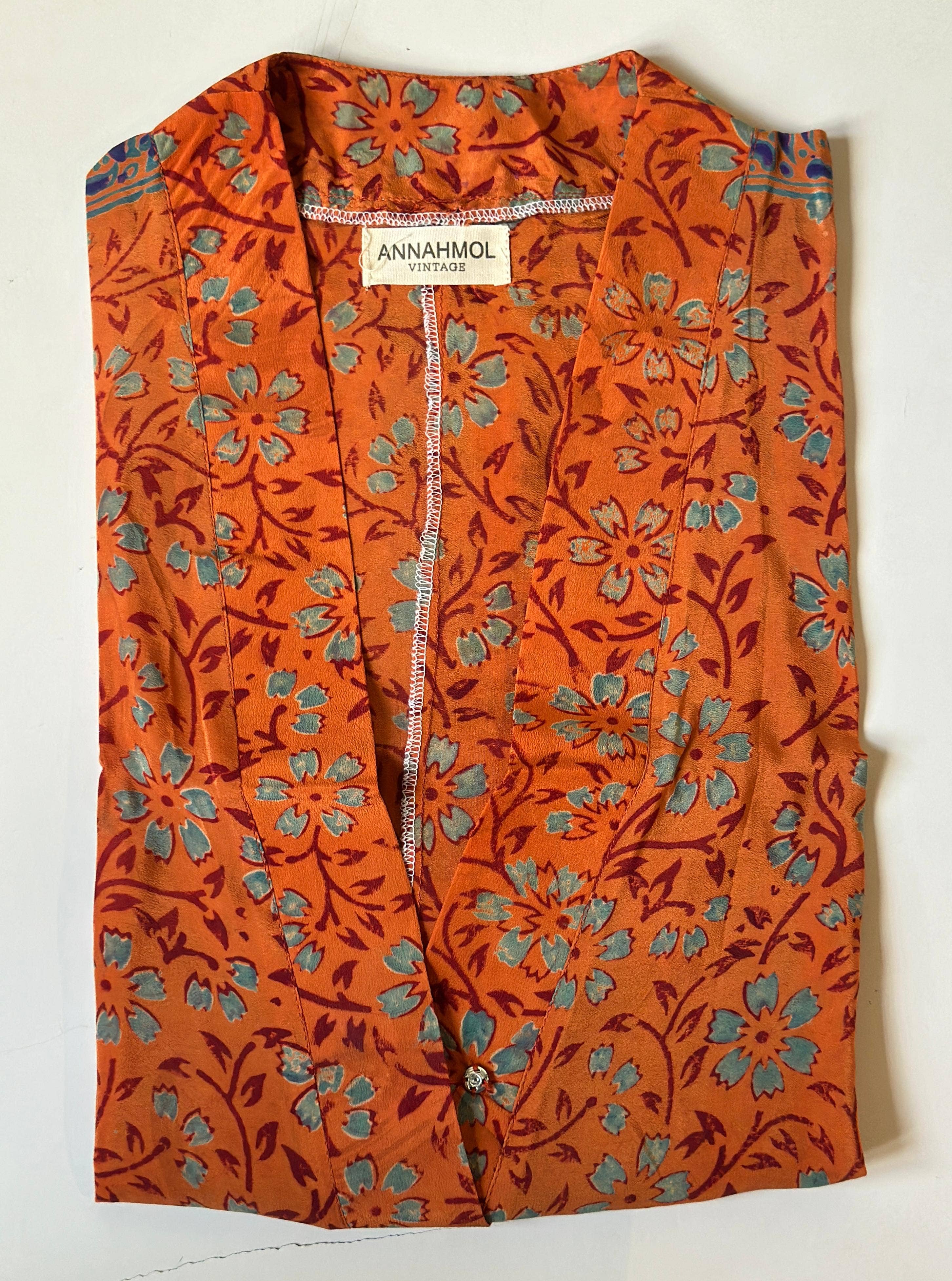 Annahmol - Wholesale Blouse - Women's - Vintage Silk Kimono Top: Free Size: BEST SELLER : OOAK35