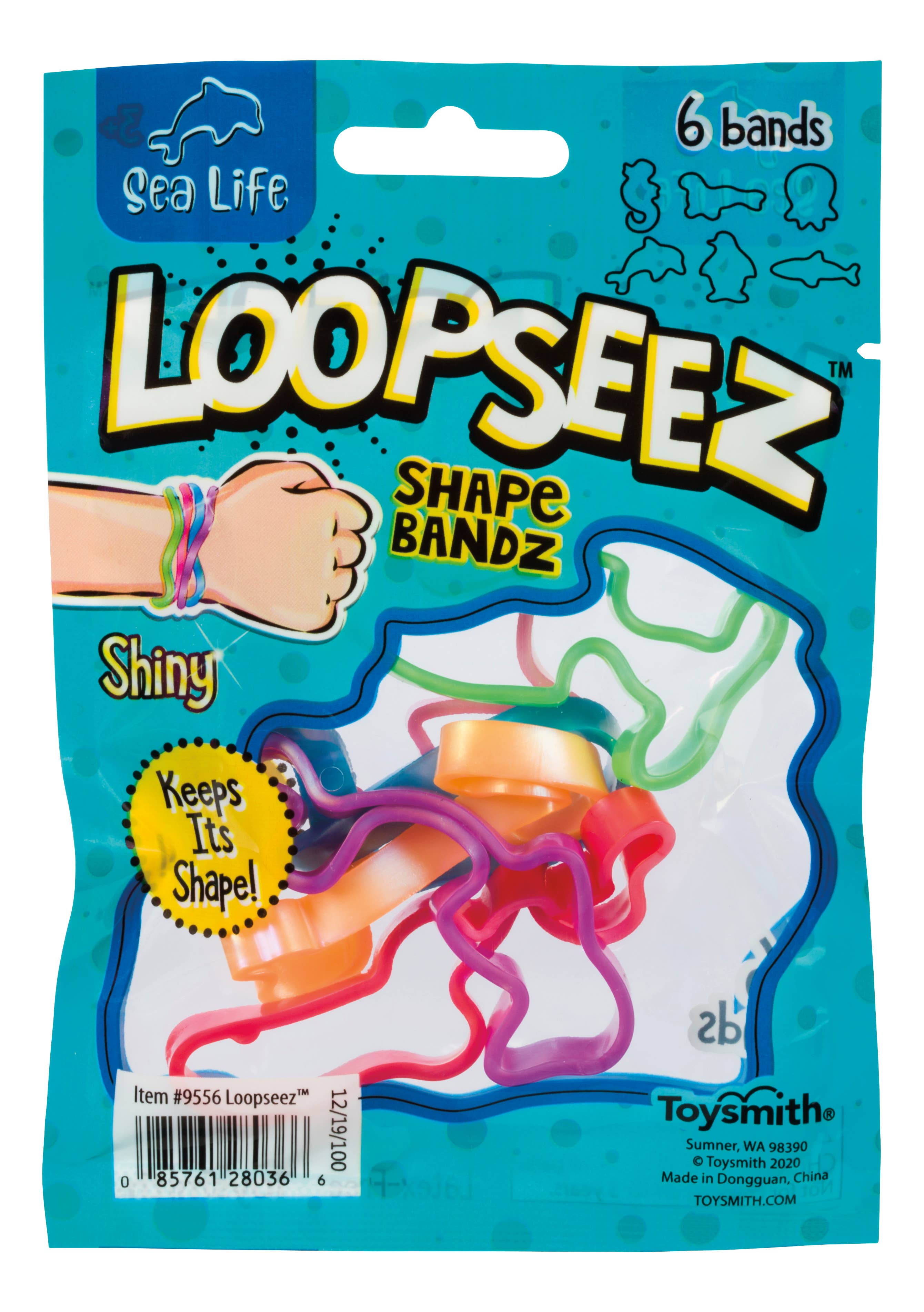 Toysmith - Wholesale Classic Toy - Kids - Loopseez Bands Asst 1, Wild Life, Sea Life & Glitter Shapes3