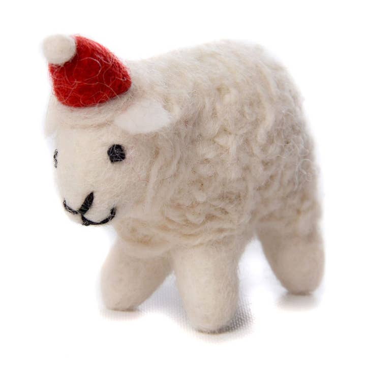 Noël - Mouton avec Chapeau, 6 pour la vente par Amica Accessories Ltd