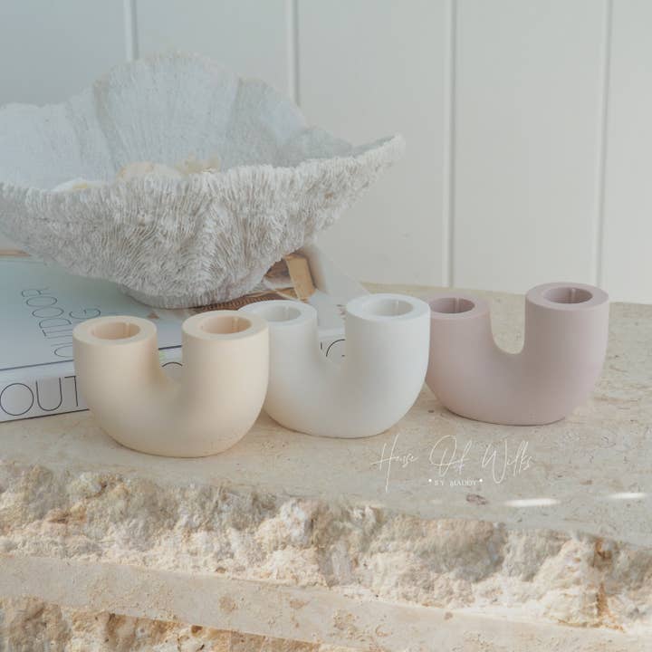 U shape candle holder for wholesale by House Of Wilks