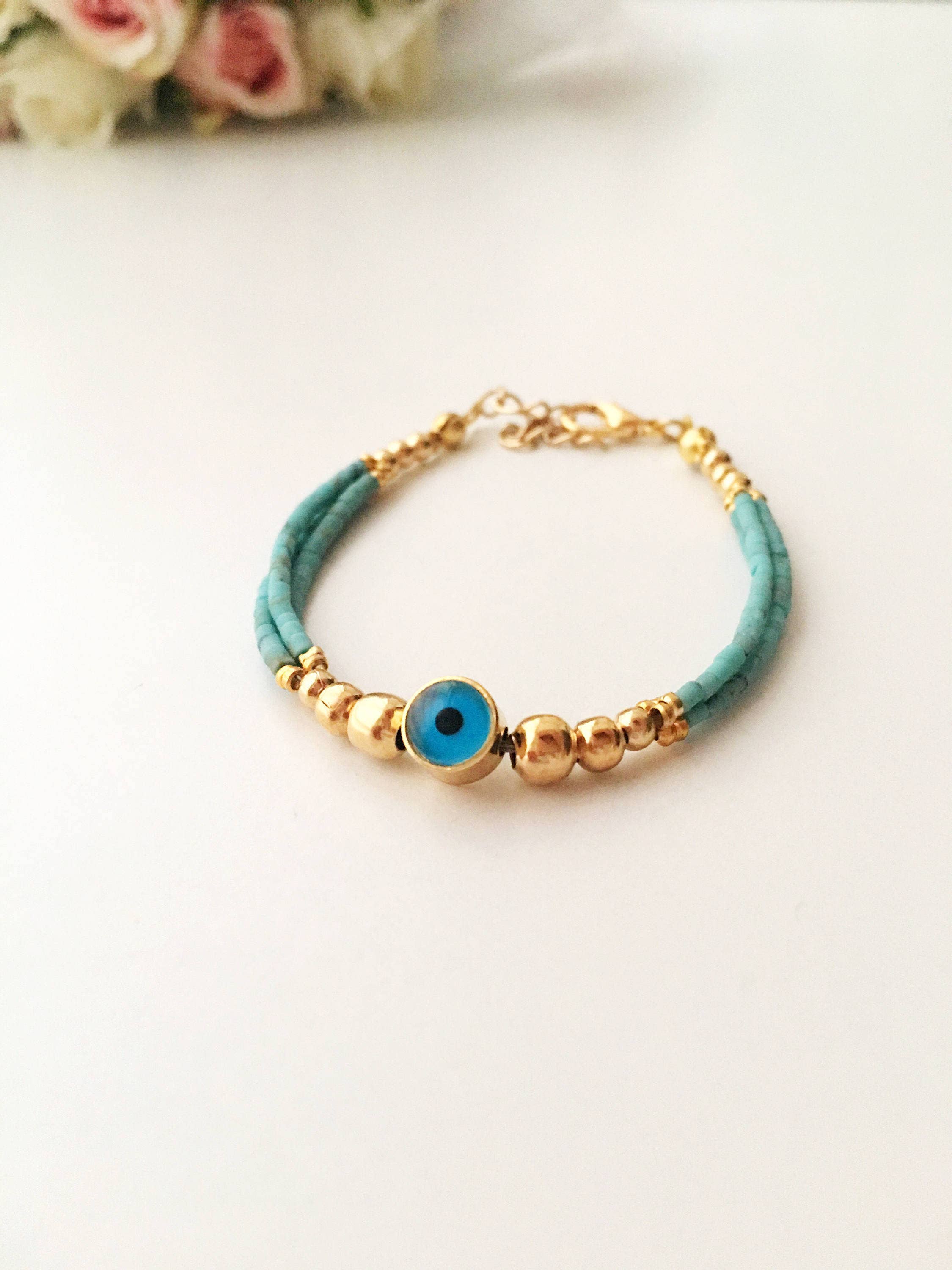 Evileyefavor – wholesale Pärlarmband – Grekiska onda ögat armband, Seed Beads Armband7