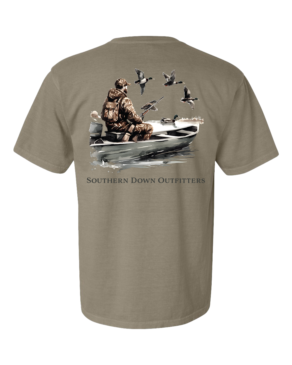 Southern Down Outfitters - Wholesale Screen Printed T-Shirt - Men's - Duck Boat Tee1