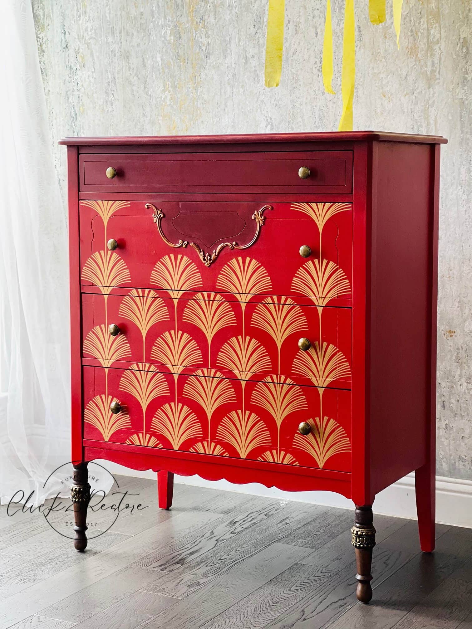 MudPaint - Wholesale Paint Set - Burgundy Wine- MudPaint Clay Furniture Paint11