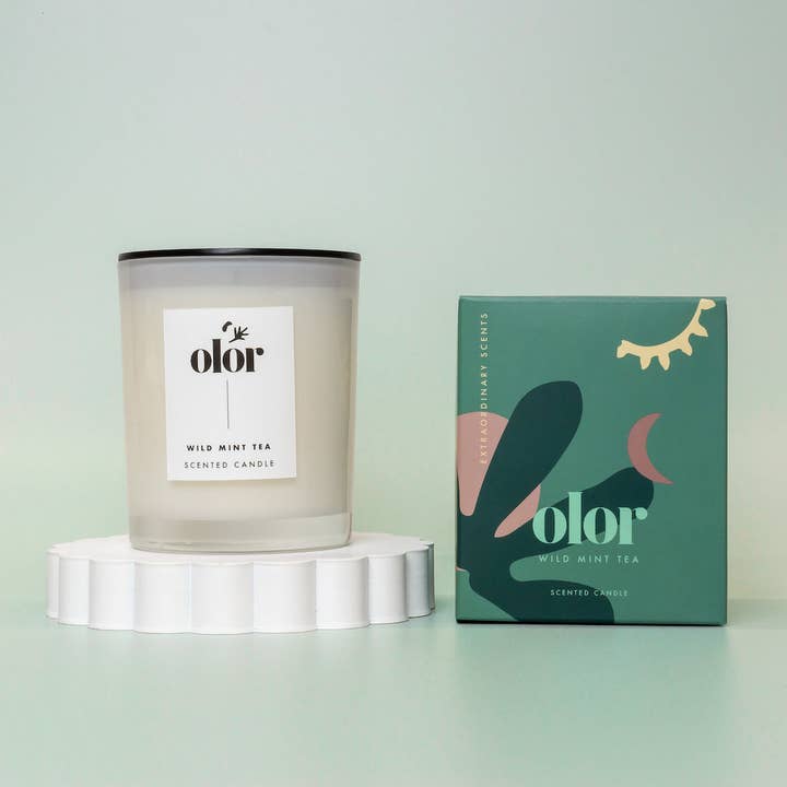 Wild Mint Tea Classic Candle for wholesale by OLOR
