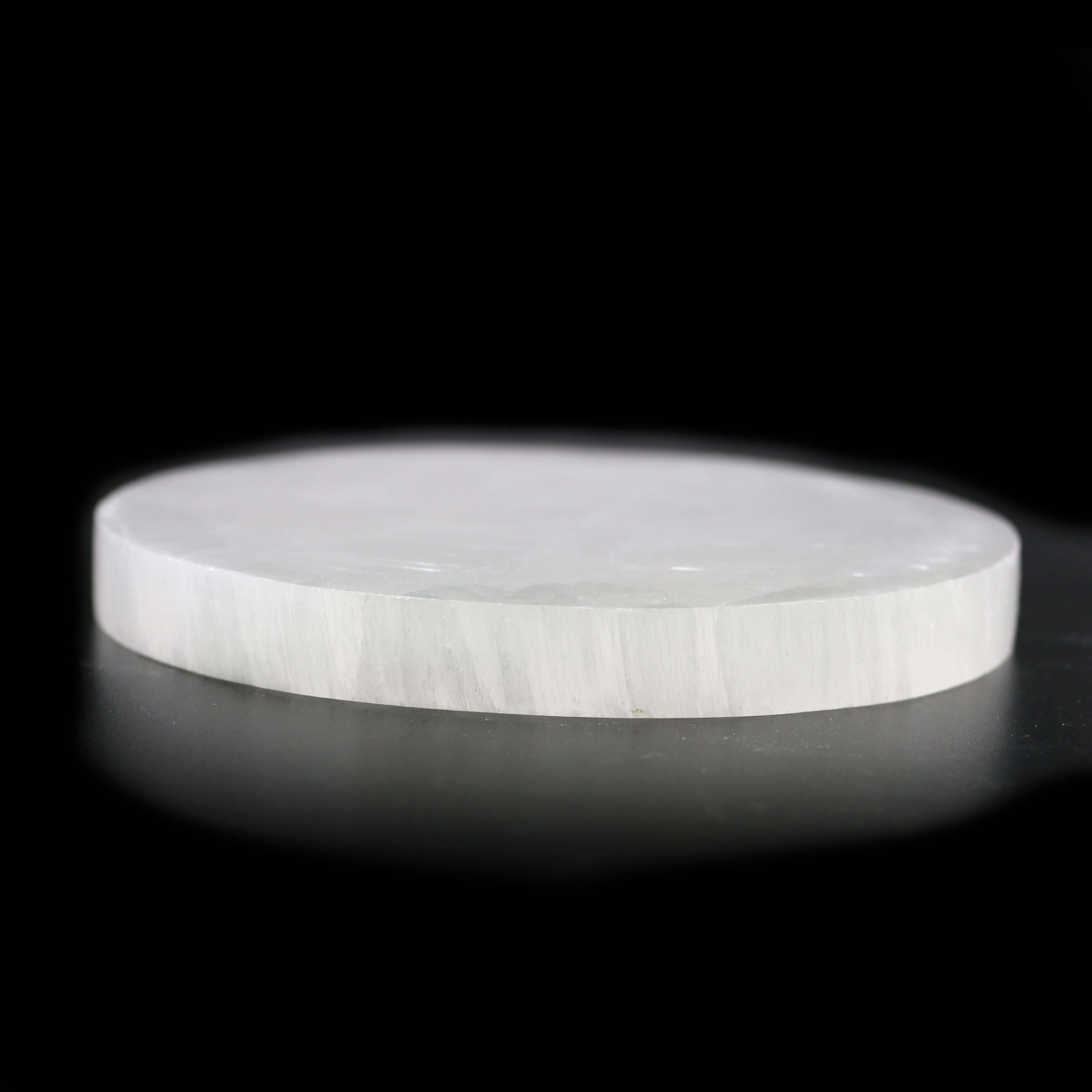 Designs by Deekay Inc. - Wholesale Crystal Charging Plate - Round Selenite Charging Plate (5 in.)1