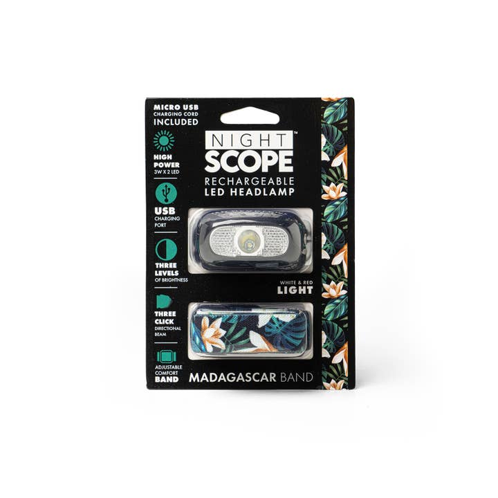 DM Merchandising - Wholesale Classic Toy - Kids - Night Scope Trailblazer Rechargeable LED Headlamp Open Stock