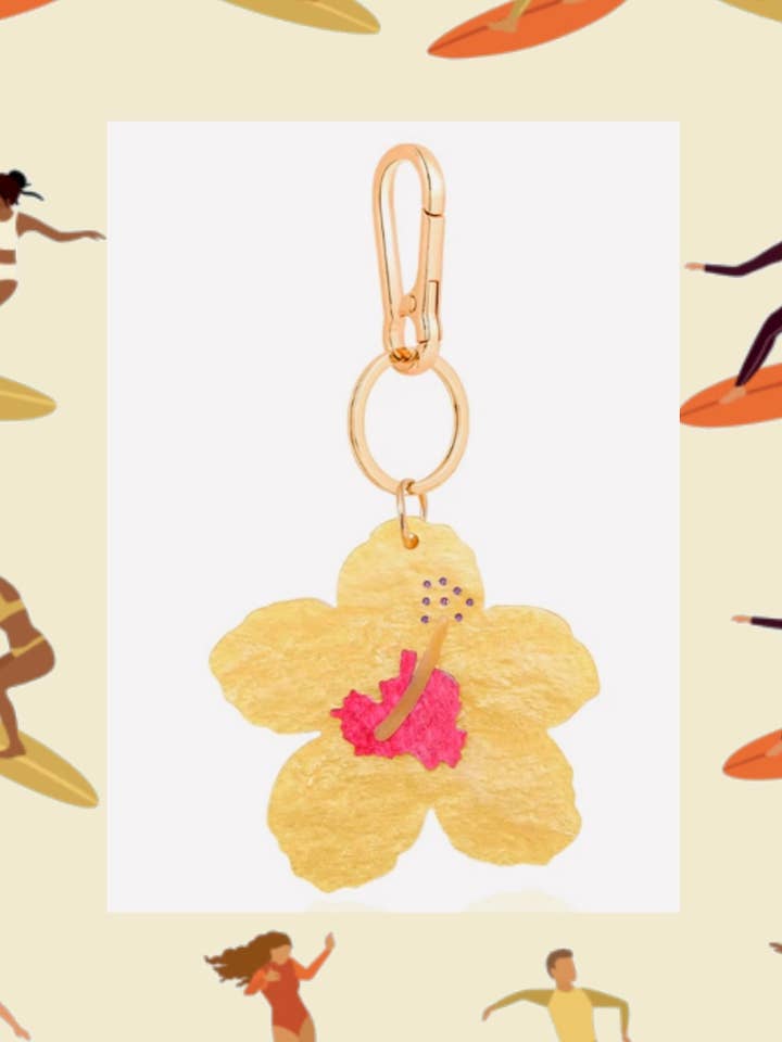 Hibiskus-Schlüsselanhänger für den Großhandel von The Coconut Collective