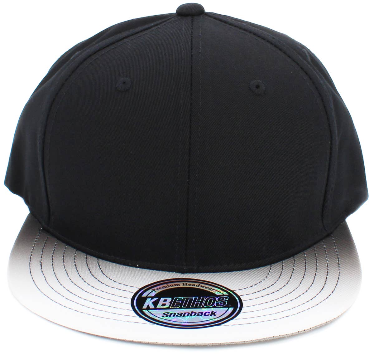 KBETHOS - Wholesale Flat Brim Cap - Men's - Ombre Brim Snapback8