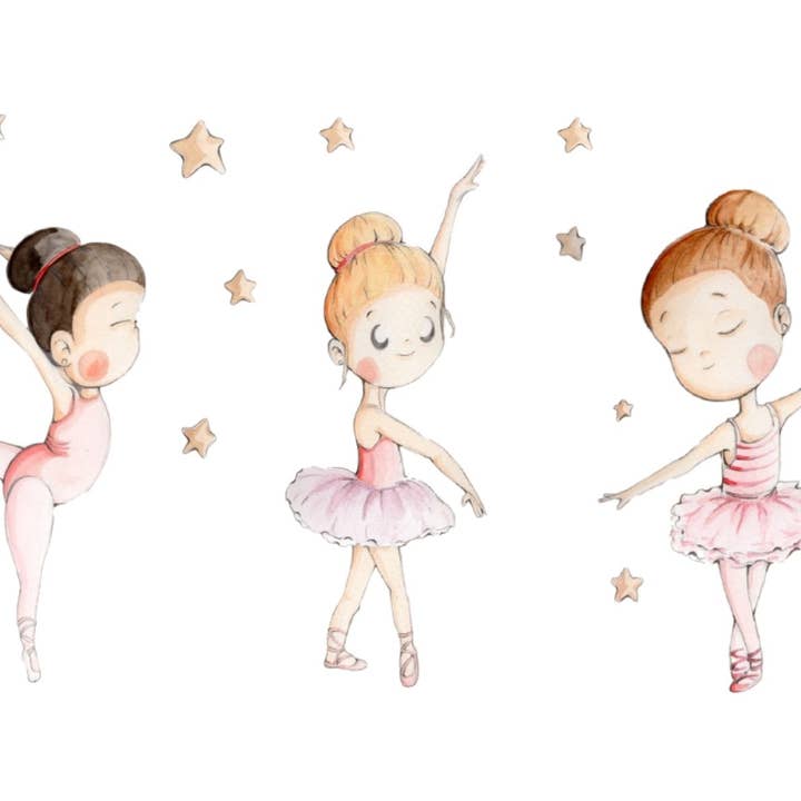 SDC DECOKIDS - Venta al por mayor Decoración de pared - Niños y bebés - Vinilo de Tela Infantil BAILAMOS
