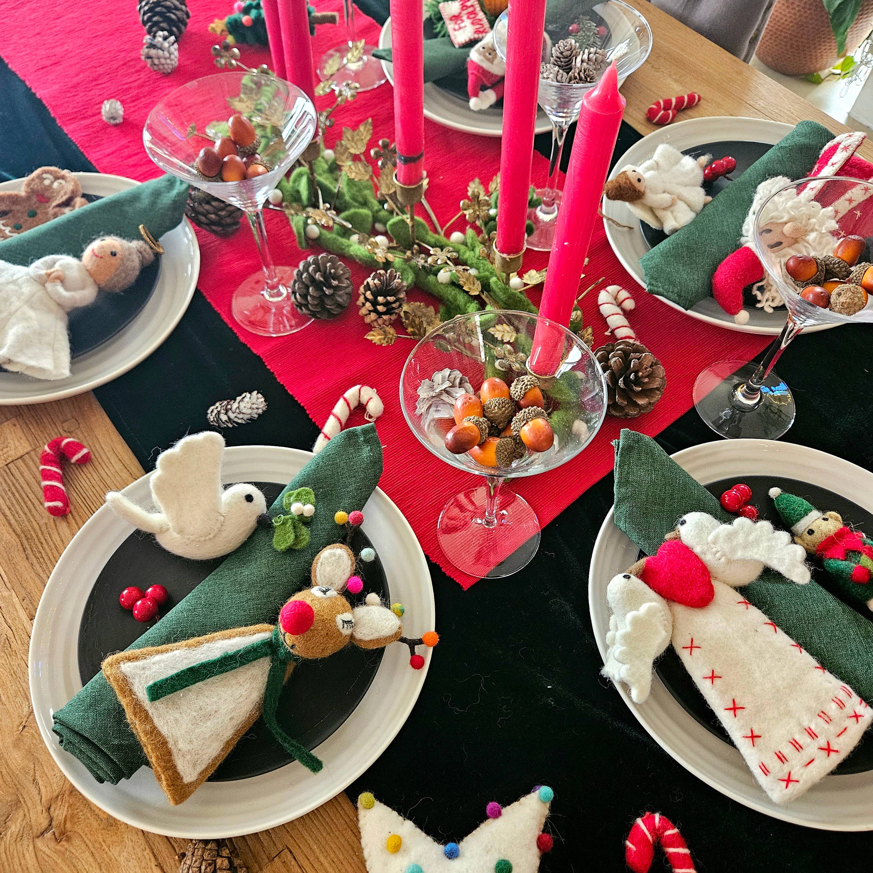 Felt So Good – wholesale Julstjärna – Handgjord filt Härlig Dove Christmas Tree Topper5