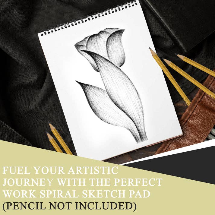 Three Leaf Products - Wholesale Sketchbook/Sketchpad - Three Leaf 9 X 12 Sketch Pad Spiral, 30 Ct. (Pack of 48)1