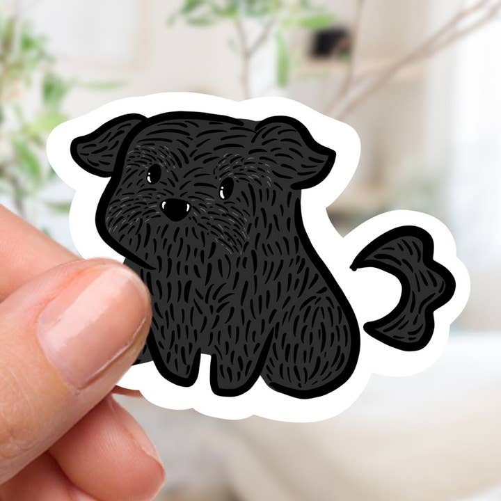 Moose the Dog Sticker for wholesale by Couch McDoodles