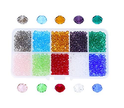 Mandala Crafts - Wholesale Beads - Faceted Bicone Crystal Glass Beads for Jewelry Making14