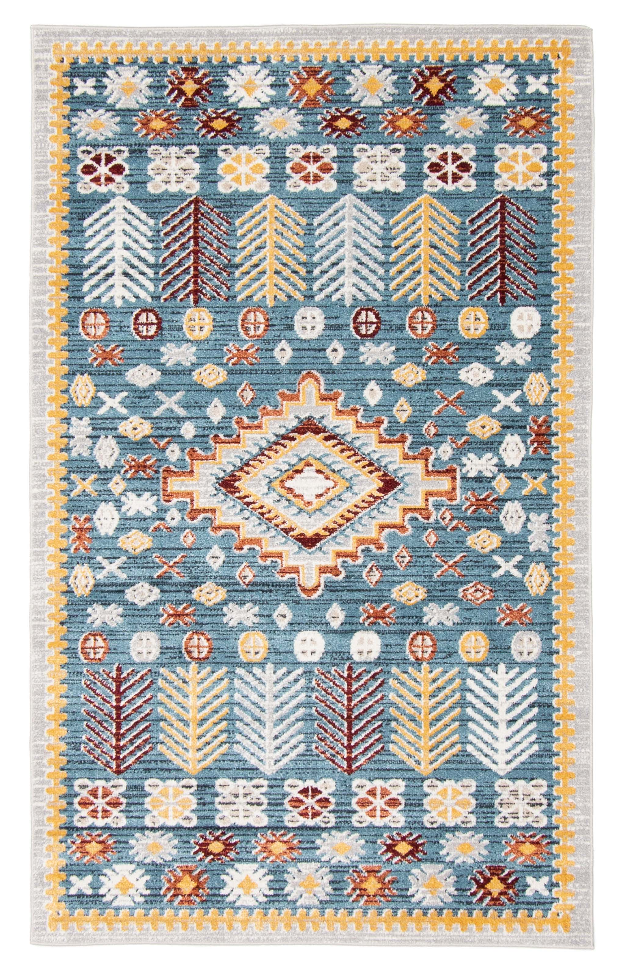Aqua Gypsy Blue Area Rug for wholesale on Faire0