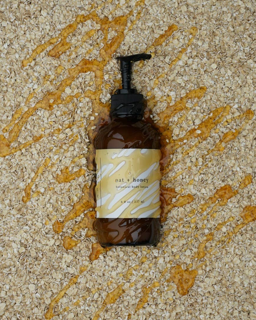 roote - Vente Lotions mains et corps - Verre de lotion végétalienne pour les mains et le corps à l'avoine et au miel1