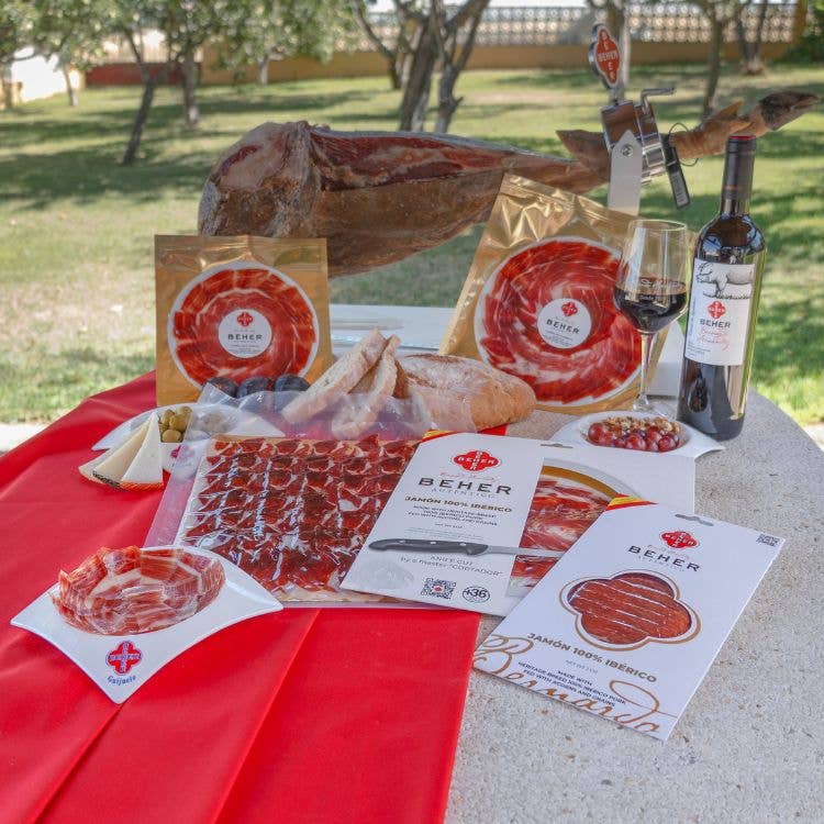 BEHER USA - Wholesale Ham - 100% Iberico Acorn-fed Bone-in-ham (Jamón)6