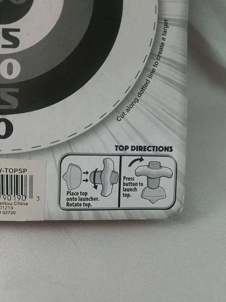 Party Expo, LLC - Wholesale Classic Toy - Kids - 2-in-1 Speed Top Flyer Spinning Toy with 2 Saucers, Launcher & Cutout Target3