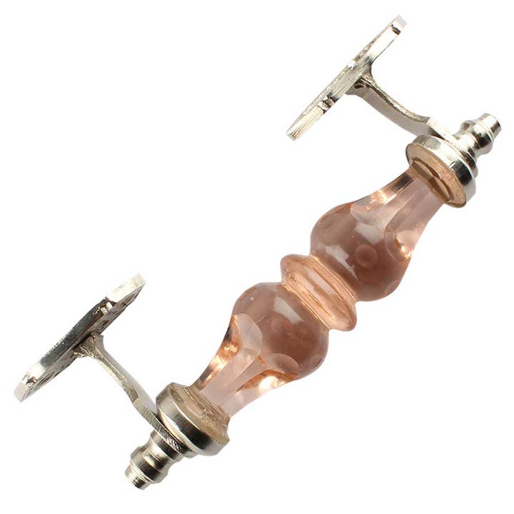 20 Piece Large Stylish Glass Vintage Cabinet Handle (Pink) for wholesale by Daana Paani LLC