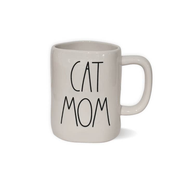 Tasse Rae Dunn Chat Maman – Tasse à Café en Céramique pour Amoureux des Chats pour la vente par Nevsher Lior