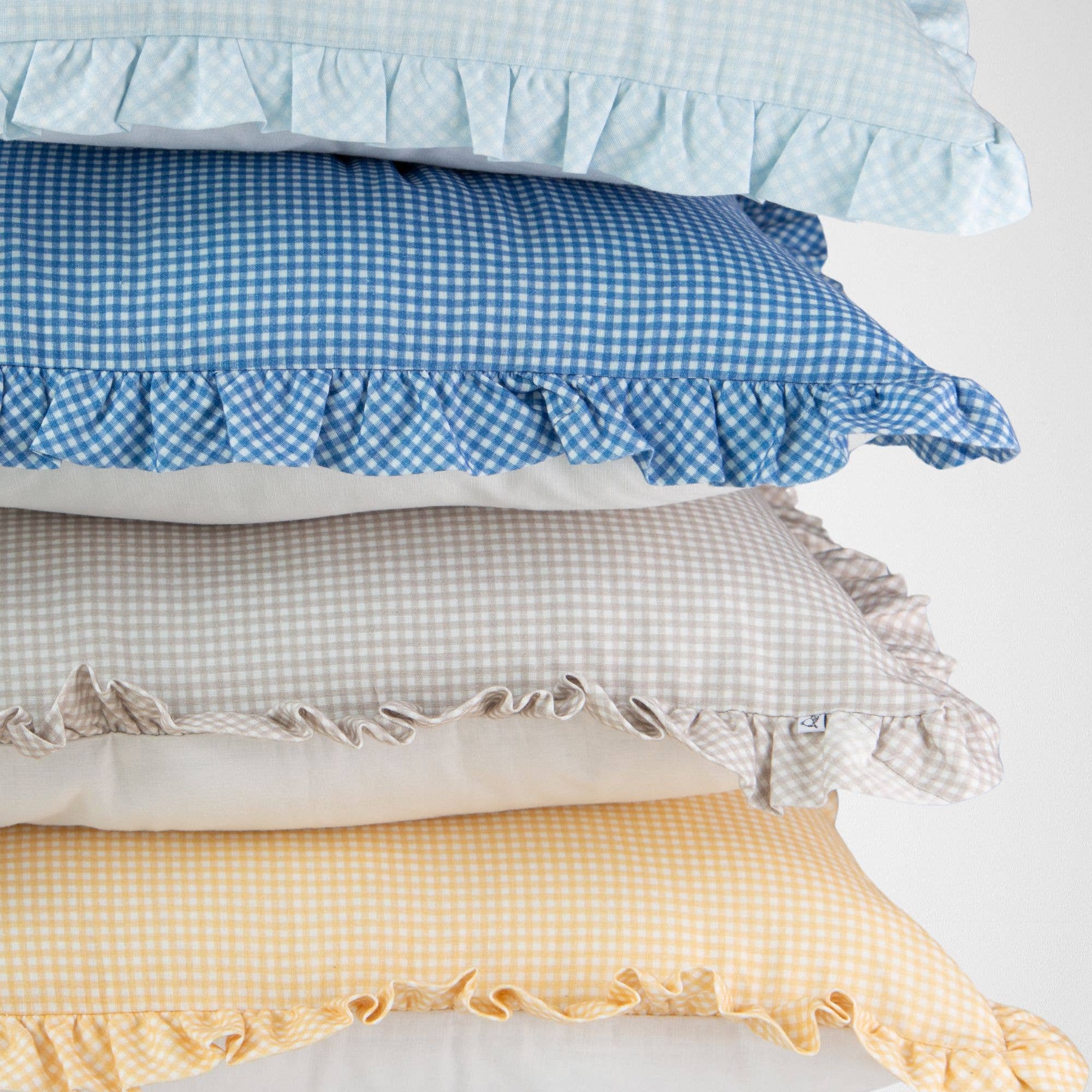 Tajik  Home  LLC - Wholesale Throw Pillow Cover - Savannah Micro Gingham Pillow Cover – Classic, Blue, Check4