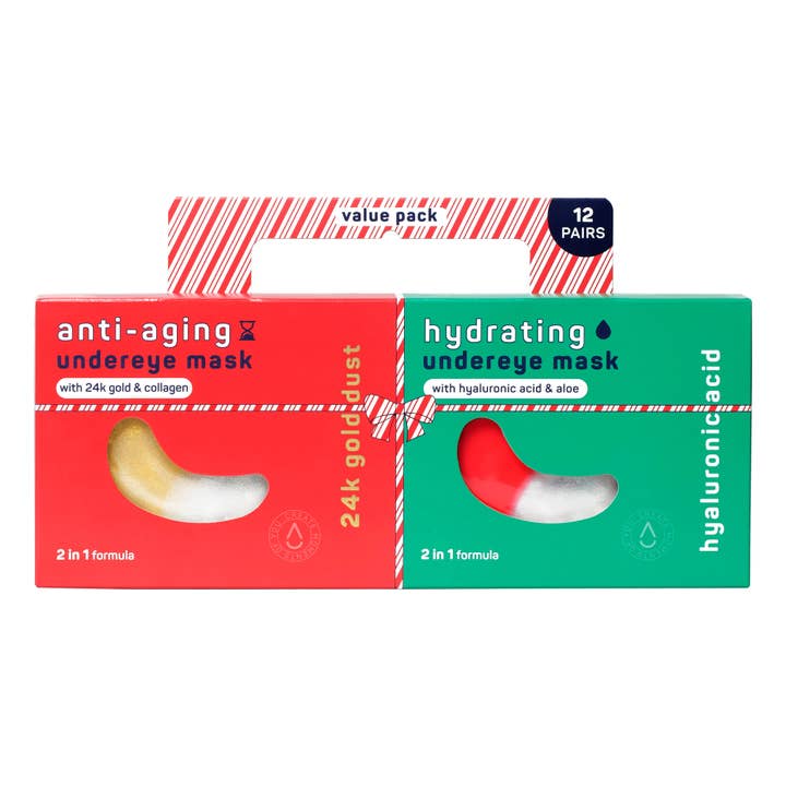 Christmas Holiday Anti-Aging & Hydrating Undereye Mask Duo – Value Pack for wholesale by My Spa Life