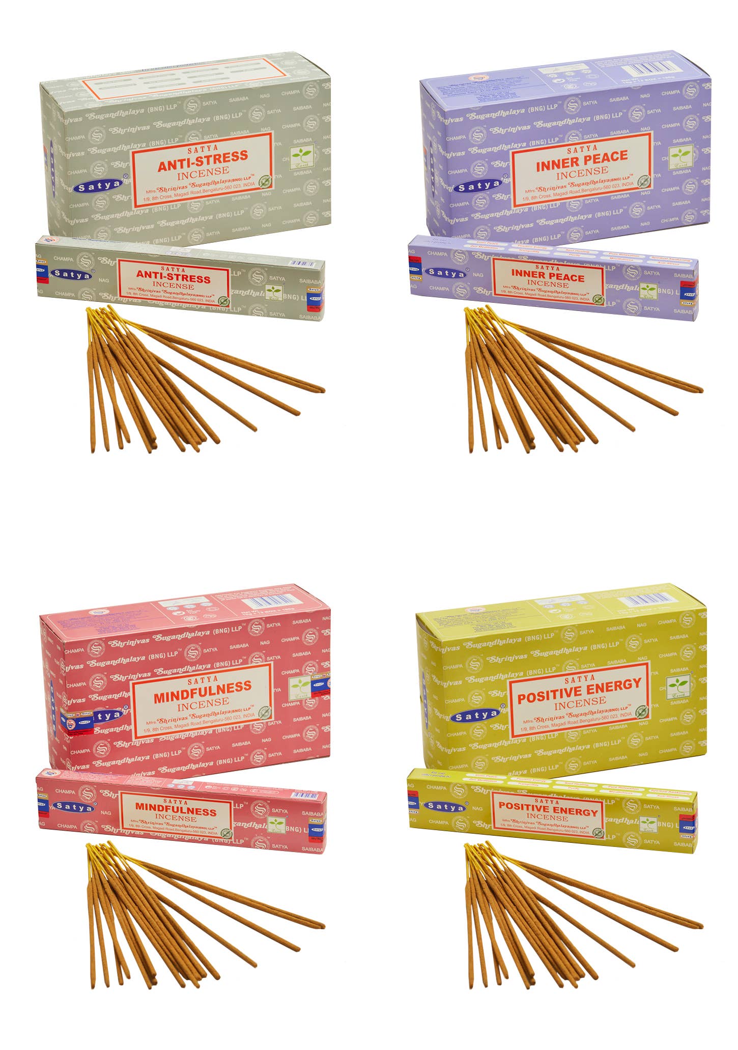 Namaste - Vendita all'ingrosso Incensi - Bastoncini di incenso Satya Nag Champa della serie Mindfulness 15 g2