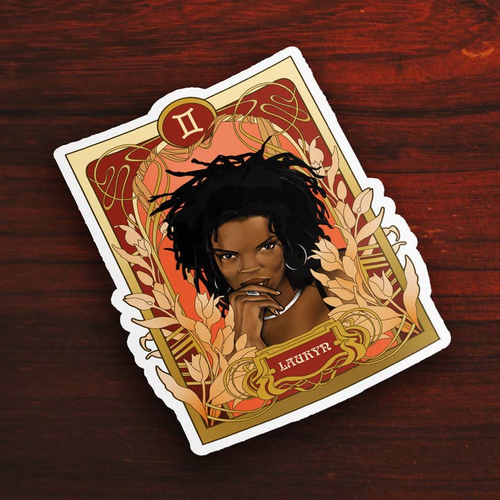 Lauryn Hill - Sticker for wholesale by Black Zodiac Prints