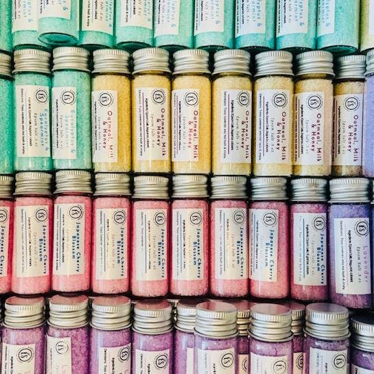 Everly Sunshine a Traveling Soapery - Wholesale Bath Salts - Lavender epsom salt mini