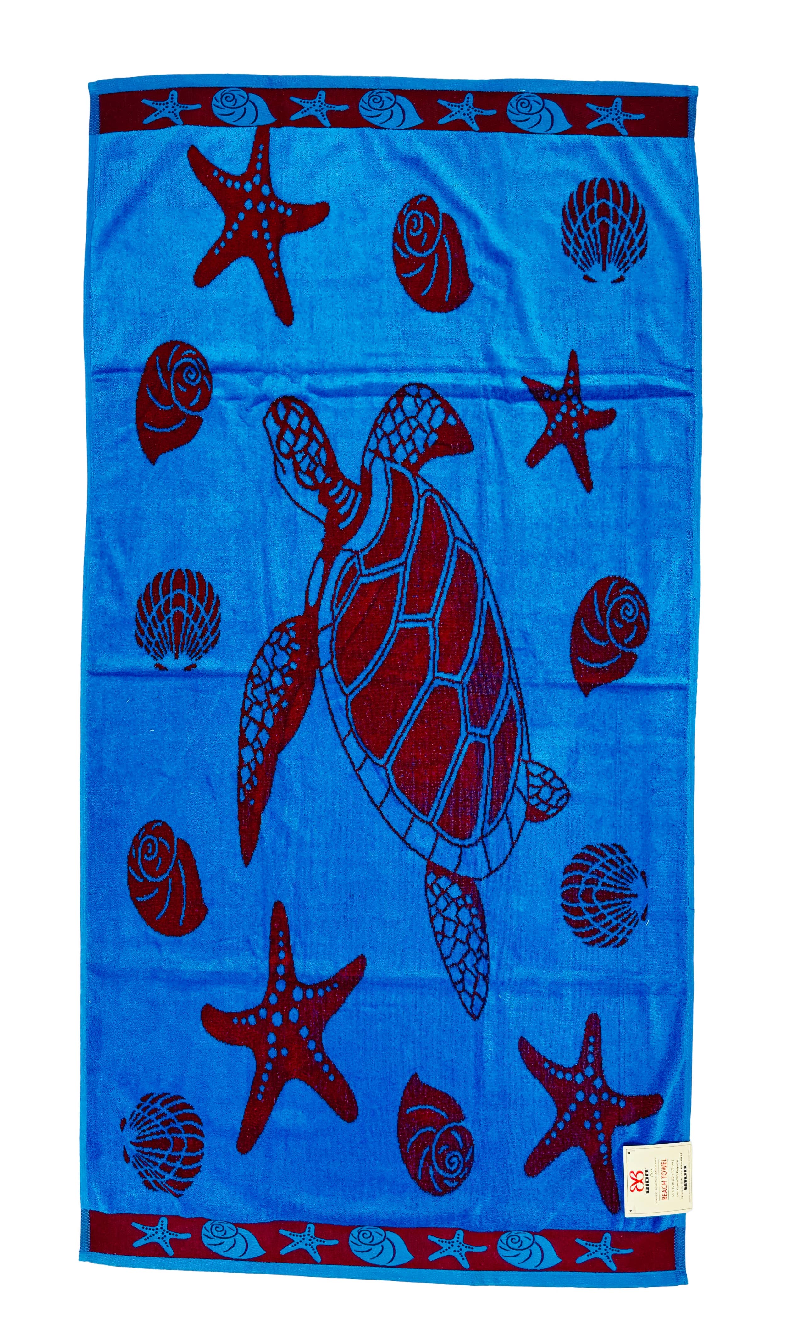 Bed Bath Fashions - Wholesale Beach Towel - BIBB Home 20 LB Cotton Velour Beach Towels with Terry Back3