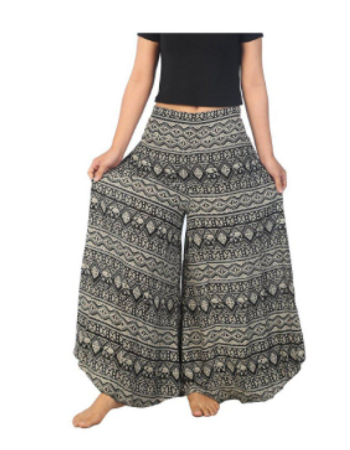 Studio 12 Collective (previously Ethnic Lanna) – Großhandel Hose – Damen – Set: 4er-Pack Palazzo-Hosen (verschiedene Muster)4