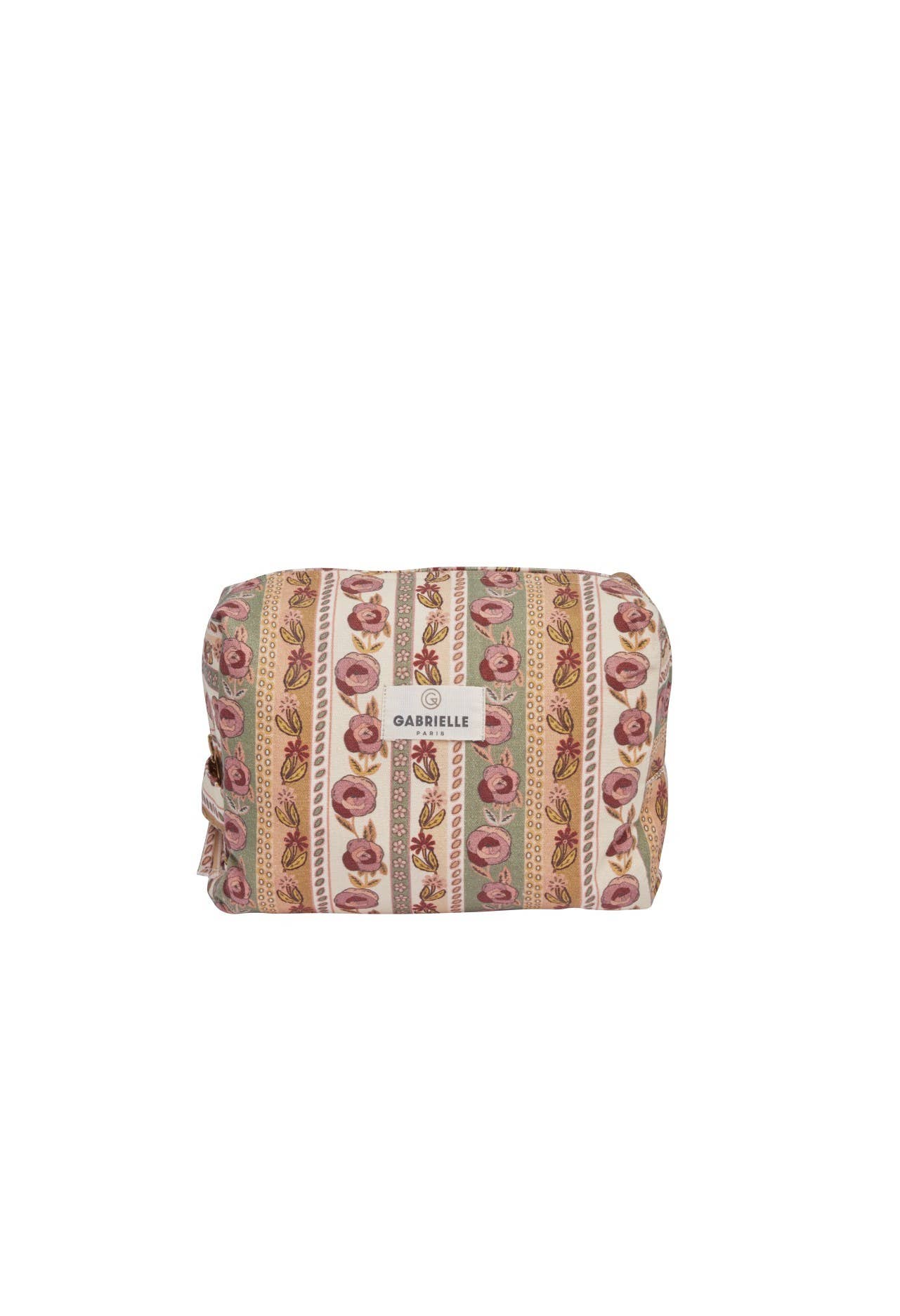 Gabrielle Paris - Vente Trousse de toilette – femme - Trousse de toilette en coton Flores2
