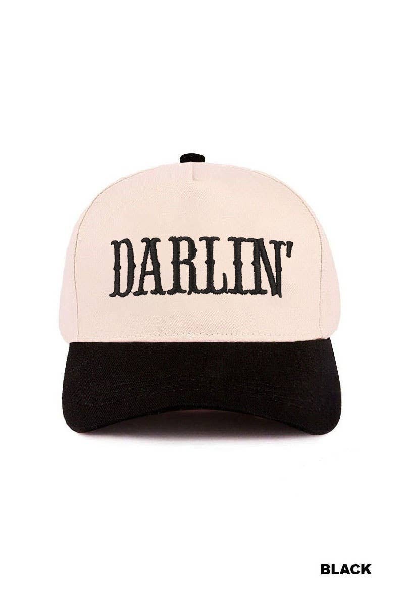 Vanilla Monkey - Wholesale Baseball Cap - Women's - Darlin' Embroidered Two-tone Canvas Cotton Cap7