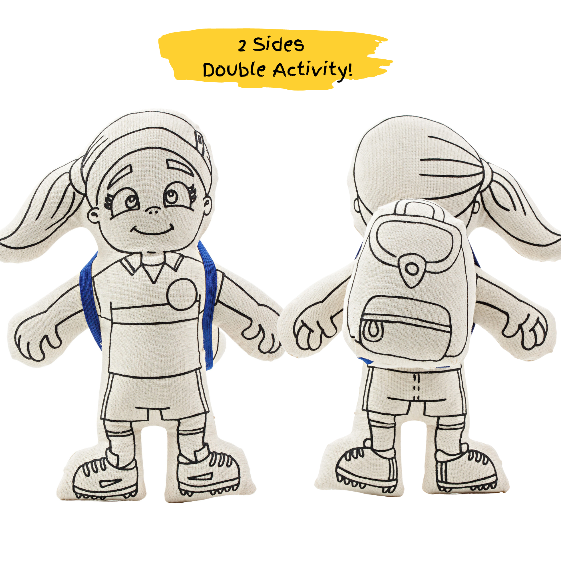 Kiboo Kids – Boneca - Crianças por atacado – Cor e Jogo - Rapariga de Equipa Desportiva com Rabo de Cavalo3