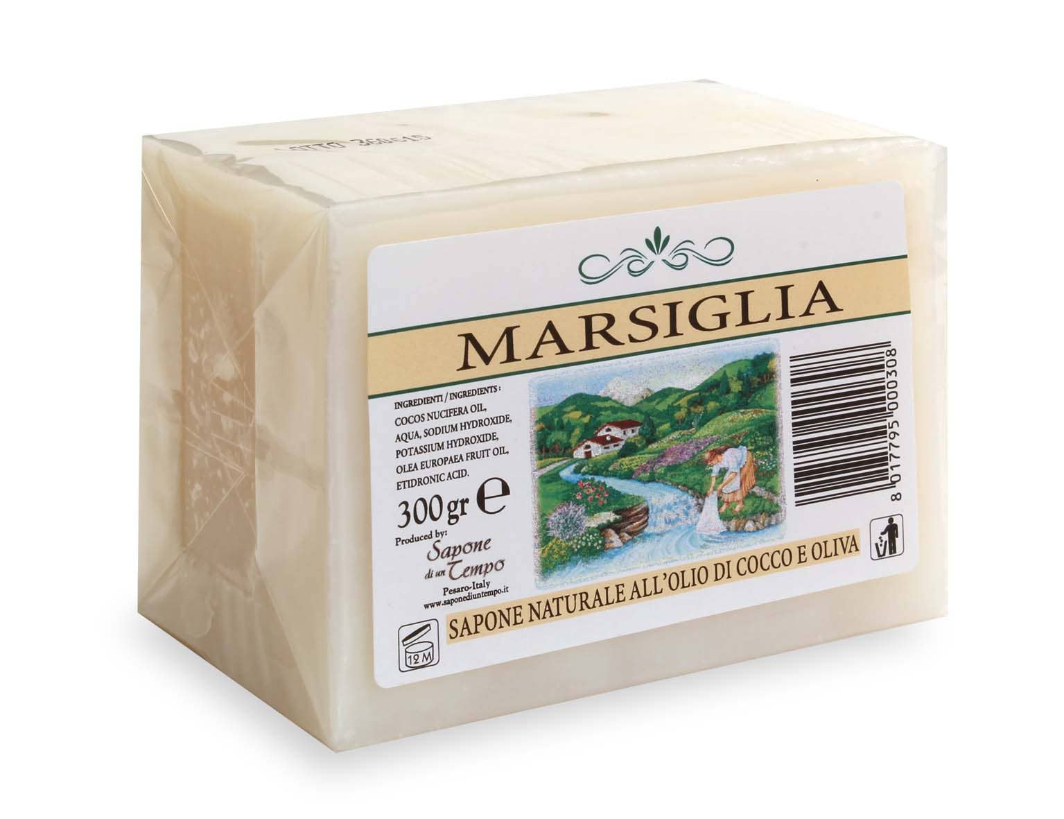 Sapone Di Un Tempo - Wholesale Bar Soap - Real Marseille Natural Soap - 300 gr.0
